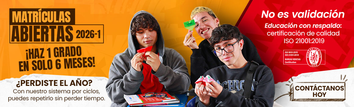 Banner matrícula 2026-1